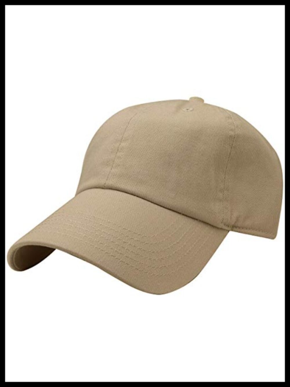 100% Cotton Classic Baseball Cap Dad Hat Adjustable Metal Buckle